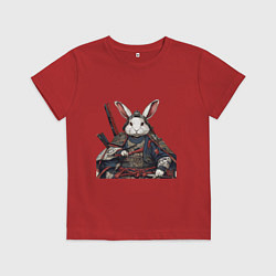 Футболка хлопковая детская Самурай Кроль, цвет: красный