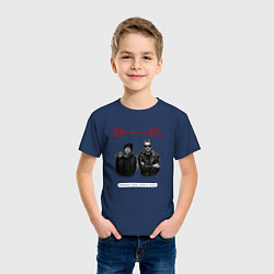 Футболка хлопковая детская Depeche Mode - dave and martin tour, цвет: тёмно-синий — фото 2