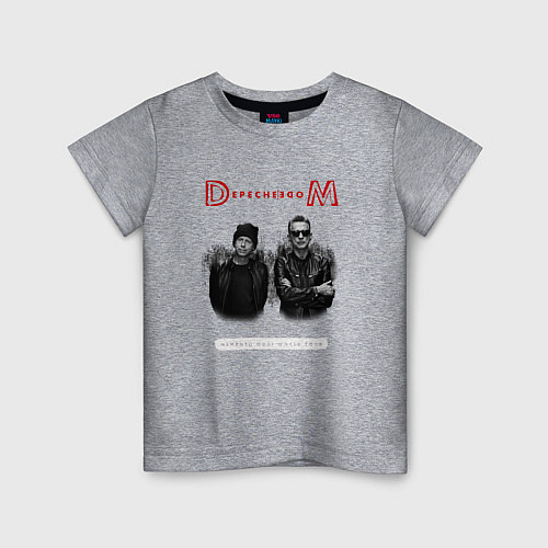 Детская футболка Depeche Mode - dave and martin tour / Меланж – фото 1