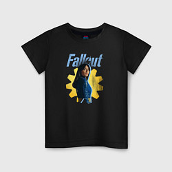 Футболка хлопковая детская Lucy - Fallout, цвет: черный