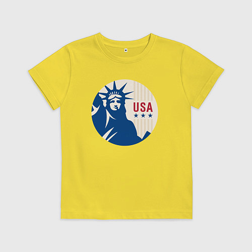 Детская футболка Liberty USA / Желтый – фото 1