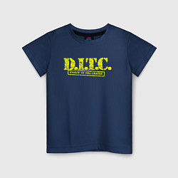 Футболка хлопковая детская DITC, цвет: тёмно-синий