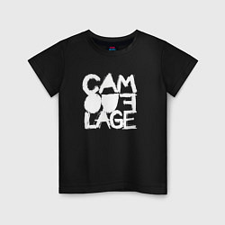 Футболка хлопковая детская Camouflage - A synthpop band from germany, цвет: черный