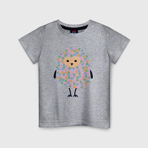 Детская футболка Милая сова / Меланж – фото 1