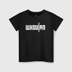 Футболка хлопковая детская Whovian, цвет: черный