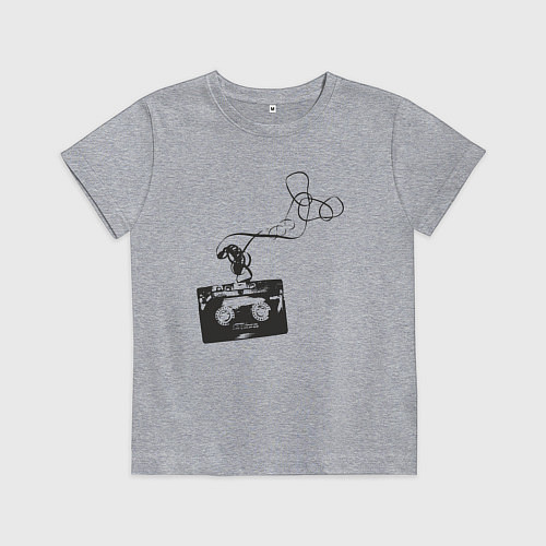 Детская футболка Кассетная лента / Меланж – фото 1