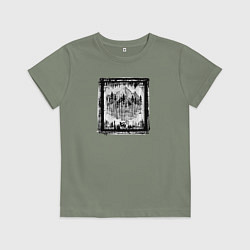 Футболка хлопковая детская Вихрь осени, цвет: авокадо