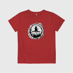 Футболка хлопковая детская Велоосенний марафон, цвет: красный