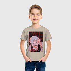 Футболка хлопковая детская Джузо Сузуя следователь, цвет: миндальный — фото 2