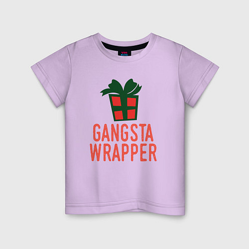 Детская футболка Gangsta wrapper / Лаванда – фото 1