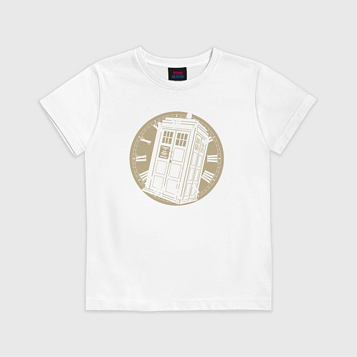 Детская футболка Time tardis / Белый – фото 1