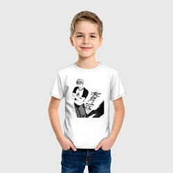 Футболка хлопковая детская Эйкити Онидзука учитель, цвет: белый — фото 2