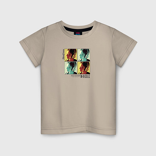 Детская футболка Danielle bias / Миндальный – фото 1