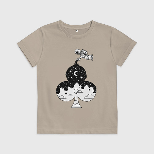 Детская футболка Космическая масть / Миндальный – фото 1