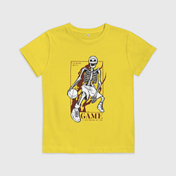 Футболка хлопковая детская Я никогда не проигрывал у меня просто закончилось, цвет: желтый