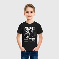 Футболка хлопковая детская Stray kids Five Star, цвет: черный — фото 2