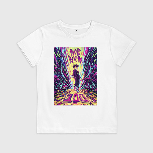 Детская футболка Моб Психо Шигэо Кагэяма / Белый – фото 1