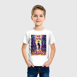 Футболка хлопковая детская Моб Психо Шигэо Кагэяма, цвет: белый — фото 2