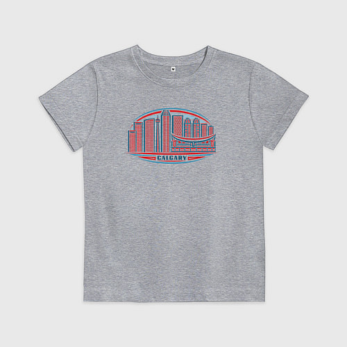 Детская футболка Канада Калгари / Меланж – фото 1