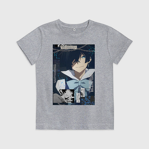 Детская футболка Мемуары Ванитаса Ванитас вампир / Меланж – фото 1