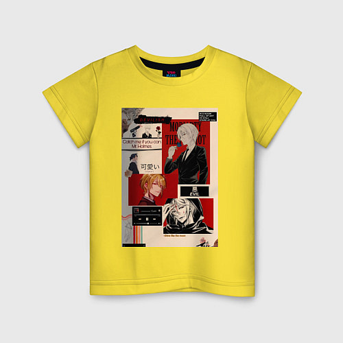 Детская футболка Патриотизм Мориарти Луис Джеймс коллаж / Желтый – фото 1