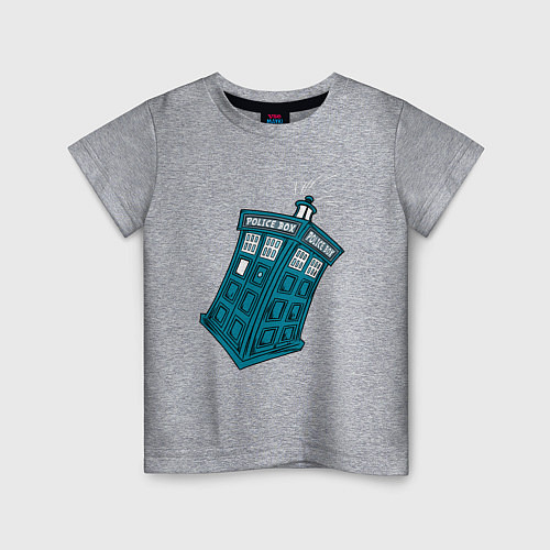 Детская футболка Adventure tardis / Меланж – фото 1