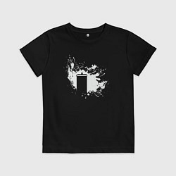 Футболка хлопковая детская Tardis splash, цвет: черный