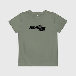 Футболка хлопковая детская Rocking, цвет: авокадо