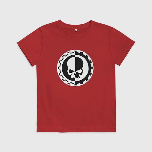 Детская футболка Вархаммер Механикус / Красный – фото 1