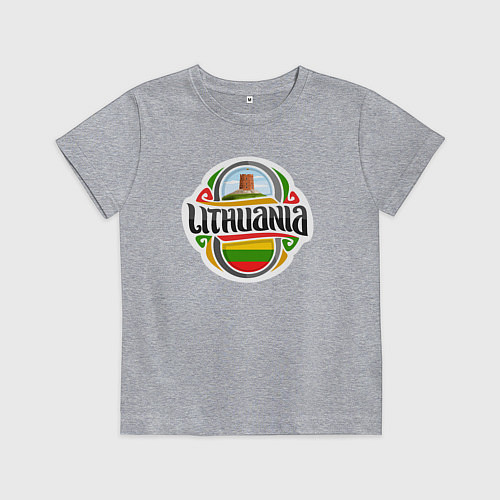 Детская футболка Lithuania / Меланж – фото 1