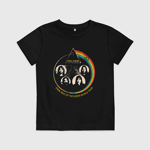 Детская футболка Pink Floyd rock / Черный – фото 1