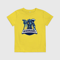 Футболка хлопковая детская Воины, цвет: желтый