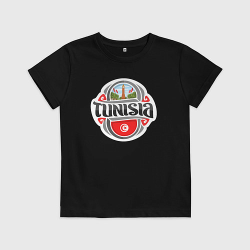 Детская футболка Tunisia / Черный – фото 1