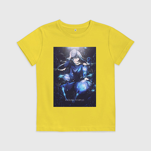 Детская футболка О моём перерождении в слизь Римуру Темпест в маске / Желтый – фото 1