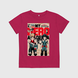 Детская футболка Моя геройская академия Кацуки Бакуго коллаж Идзуку