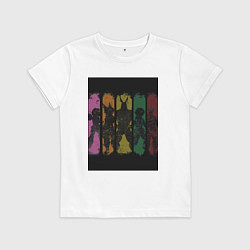 Футболка хлопковая детская Моя геройская академия Всемогущий Отяко Урарака, цвет: белый