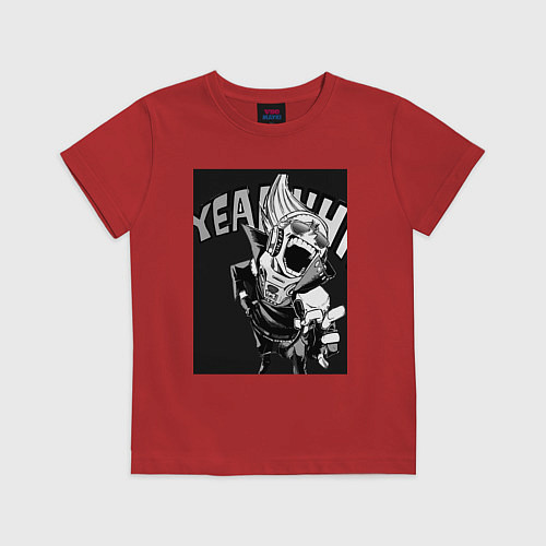 Детская футболка Моя геройская академия комментатор / Красный – фото 1