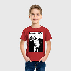 Футболка хлопковая детская Depeche mode all, цвет: красный — фото 2