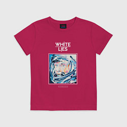 Футболка хлопковая детская White Lies - Big TV new merch, цвет: маджента