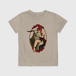 Футболка хлопковая детская Невеста чародея Тисэ Хатори, цвет: миндальный