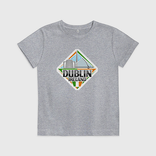 Детская футболка Ireland Dublin / Меланж – фото 1
