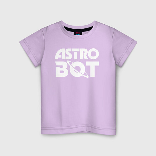 Детская футболка Astro bot logo / Лаванда – фото 1