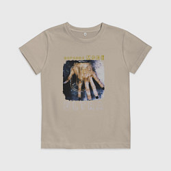 Футболка хлопковая детская Depeche Mode - Ultra hand, цвет: миндальный