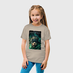 Футболка хлопковая детская Senua - Game Hellblade, цвет: миндальный — фото 2