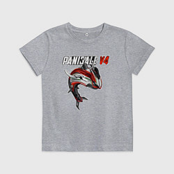 Футболка хлопковая детская Ducati Panigale shark, цвет: меланж