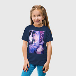 Футболка хлопковая детская Монолог фармацевта Маомао сыщик, цвет: тёмно-синий — фото 2