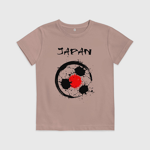 Детская футболка Сборная Японии / Пыльно-розовый – фото 1