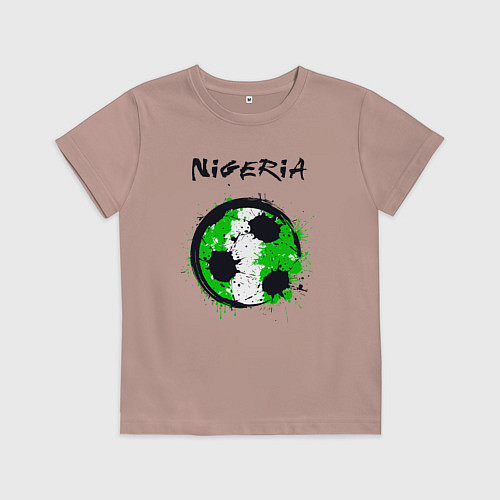 Детская футболка Сборная Нигерии / Пыльно-розовый – фото 1