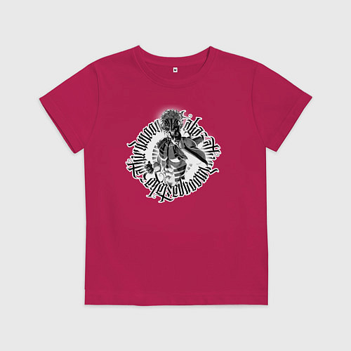 Детская футболка Клинок рассекающий демонов - Аказа / Маджента – фото 1