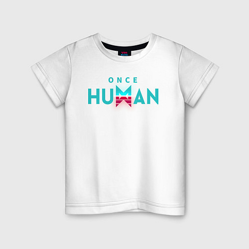 Детская футболка Once human logo / Белый – фото 1